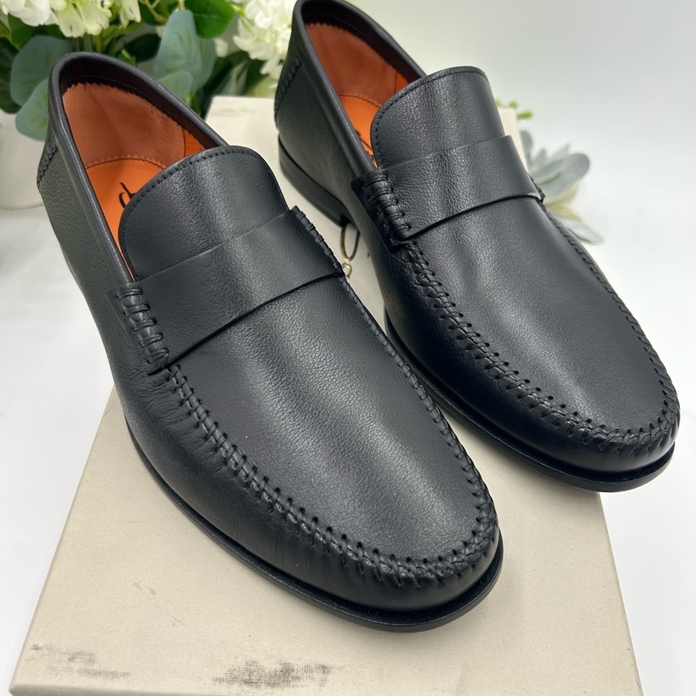 Men's Santoni PAINE M – 1 slip on loafers size 7.5 US made it in Italy